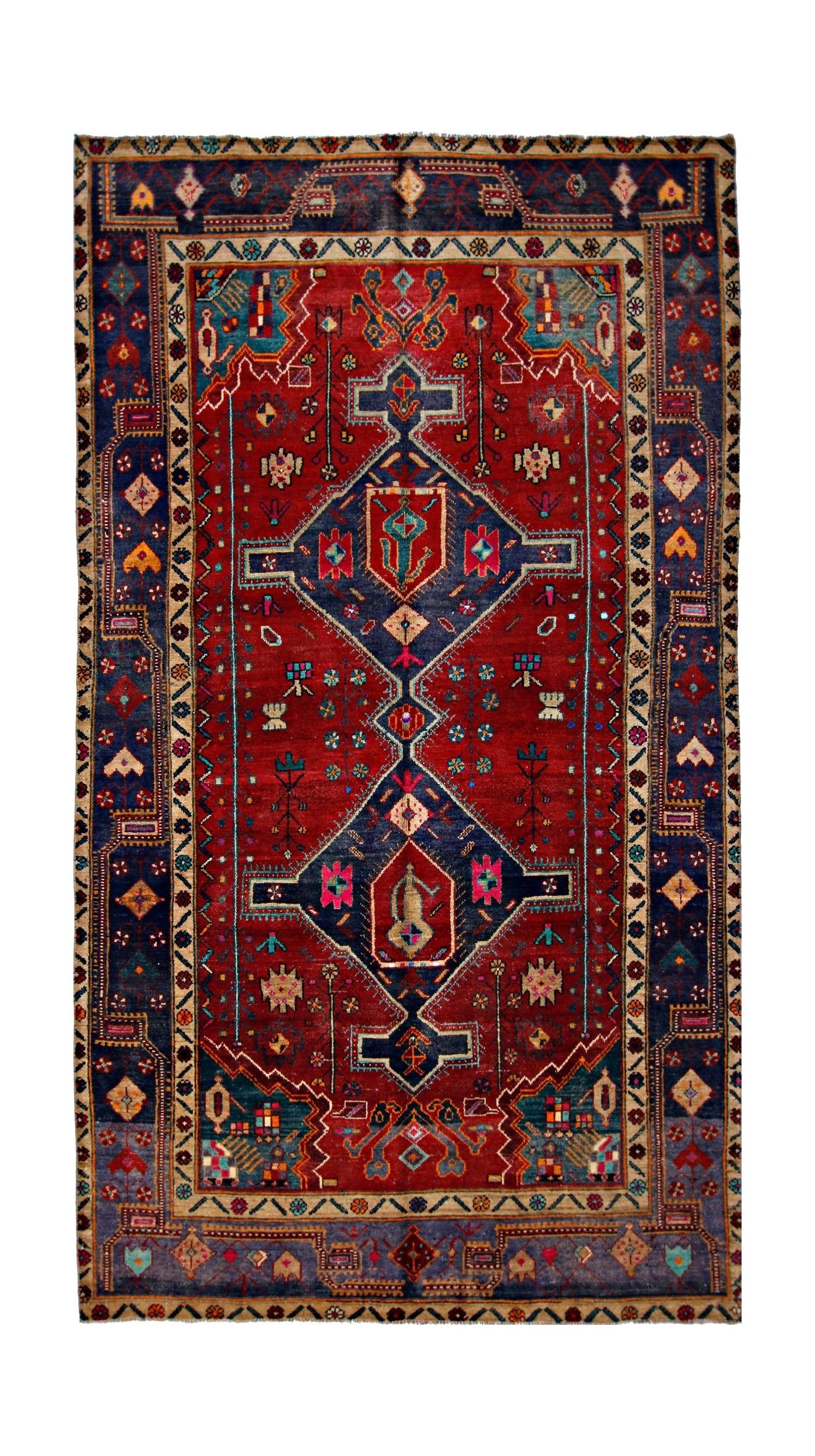 Vintage Persian Hamadan Rug