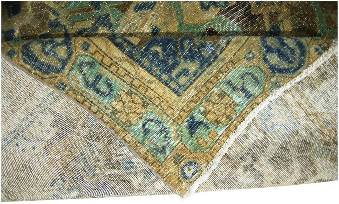 Handmade Vintage Persian Rug | 278 x 158 cm | 9'1" x 5'2" - Najaf Rugs & Textile