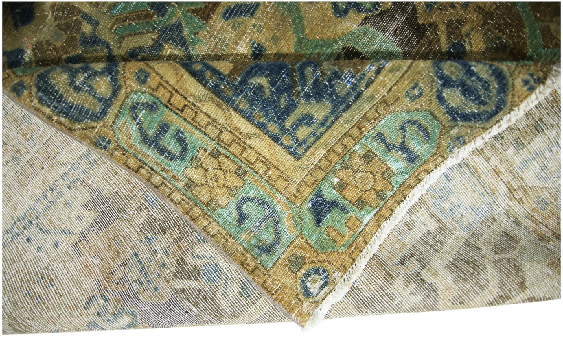 Handmade Vintage Persian Rug | 278 x 158 cm | 9'1" x 5'2" - Najaf Rugs & Textile