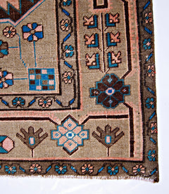 Handmade Vintage Persian Rug | 281 x 154 cm | 9'3" x 5' - Najaf Rugs & Textile
