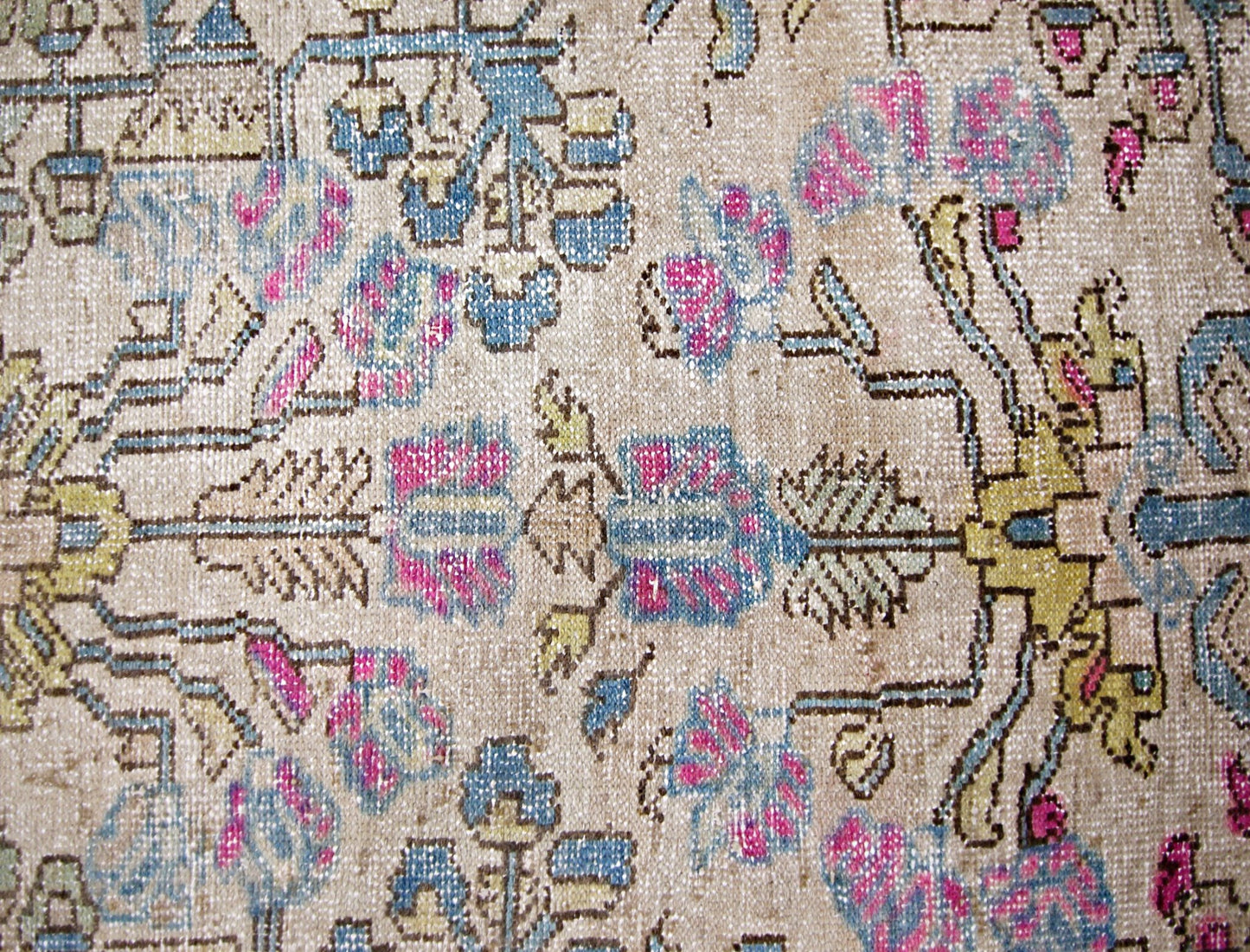 Handmade Vintage Persian Rug | 282 x 149 cm | 9'3" x 4'11" - Najaf Rugs & Textile