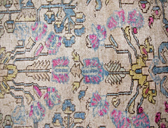 Handmade Vintage Persian Rug | 282 x 149 cm | 9'3" x 4'11" - Najaf Rugs & Textile