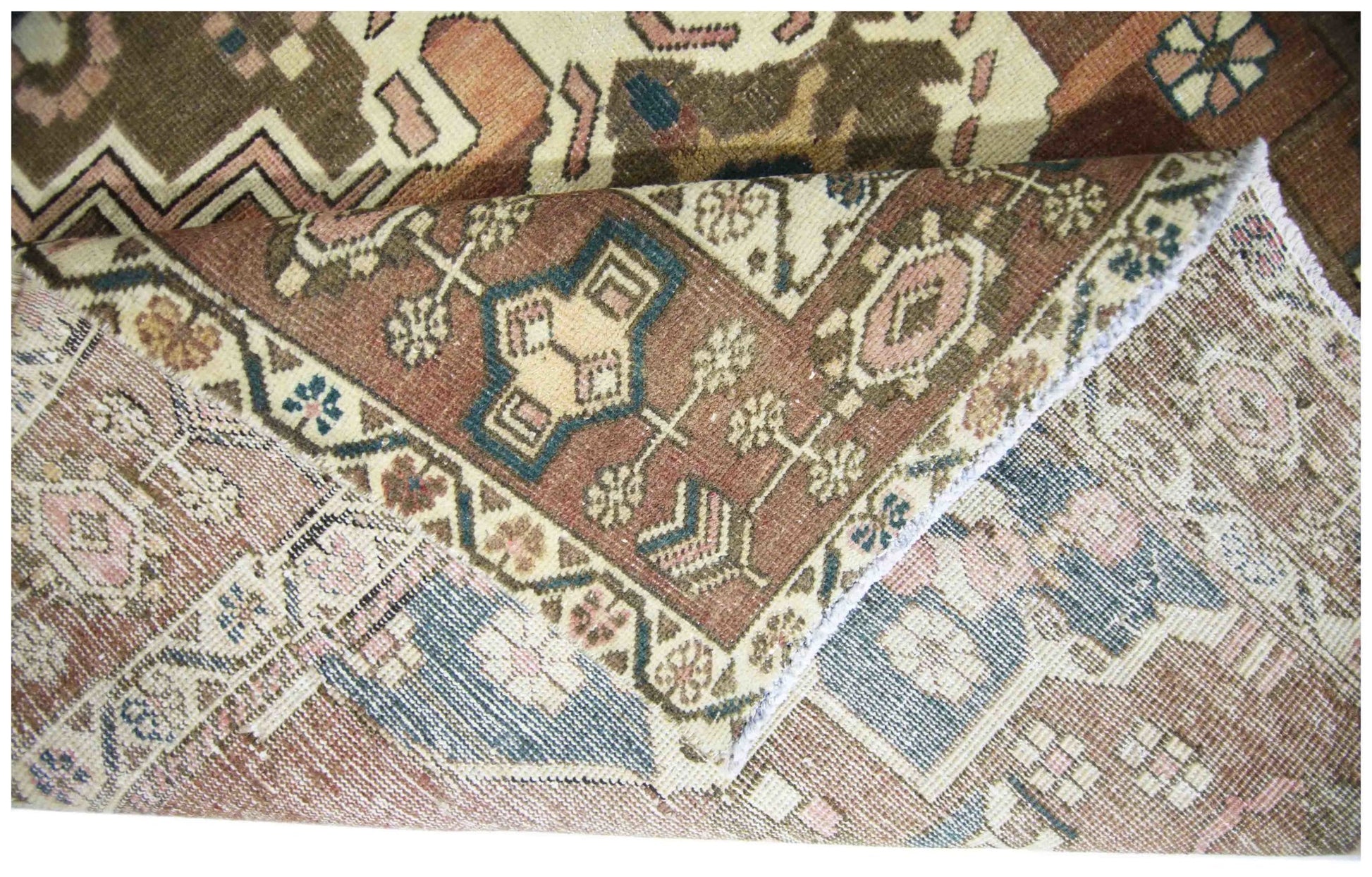 Handmade Vintage Persian Hamadan Rug | 319 x 176 cm | 10'6" x 5'9" - Najaf Rugs & Textile