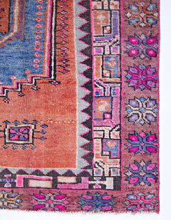 Handmade Vintage Persian Hamadan Rug | 273 x 123 cm | 8'11" x 4' - Najaf Rugs & Textile
