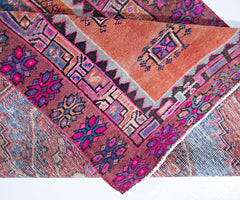 Handmade Vintage Persian Hamadan Rug | 273 x 123 cm | 8'11" x 4' - Najaf Rugs & Textile