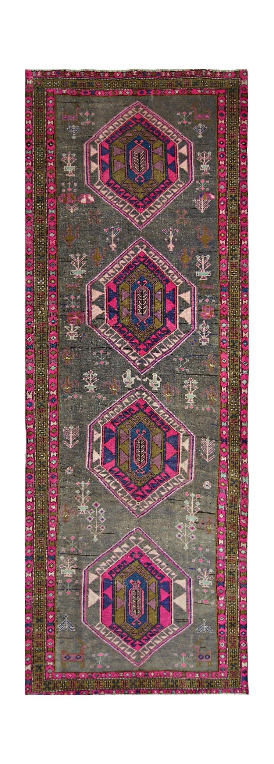 Vintage Persian Hamadan Runner