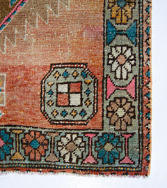 Handmade Vintage Persian Hallway Runner | 300 x 97 cm | 9'10" x 3'2" - Najaf Rugs & Textile