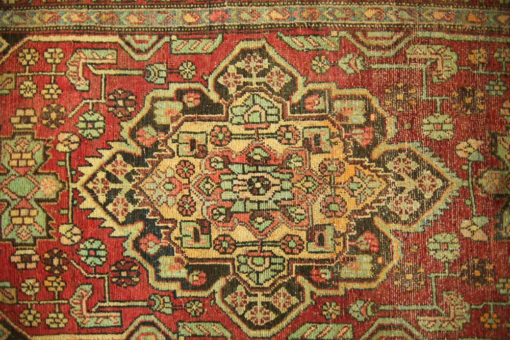 Vintage Persian Heriz Runner