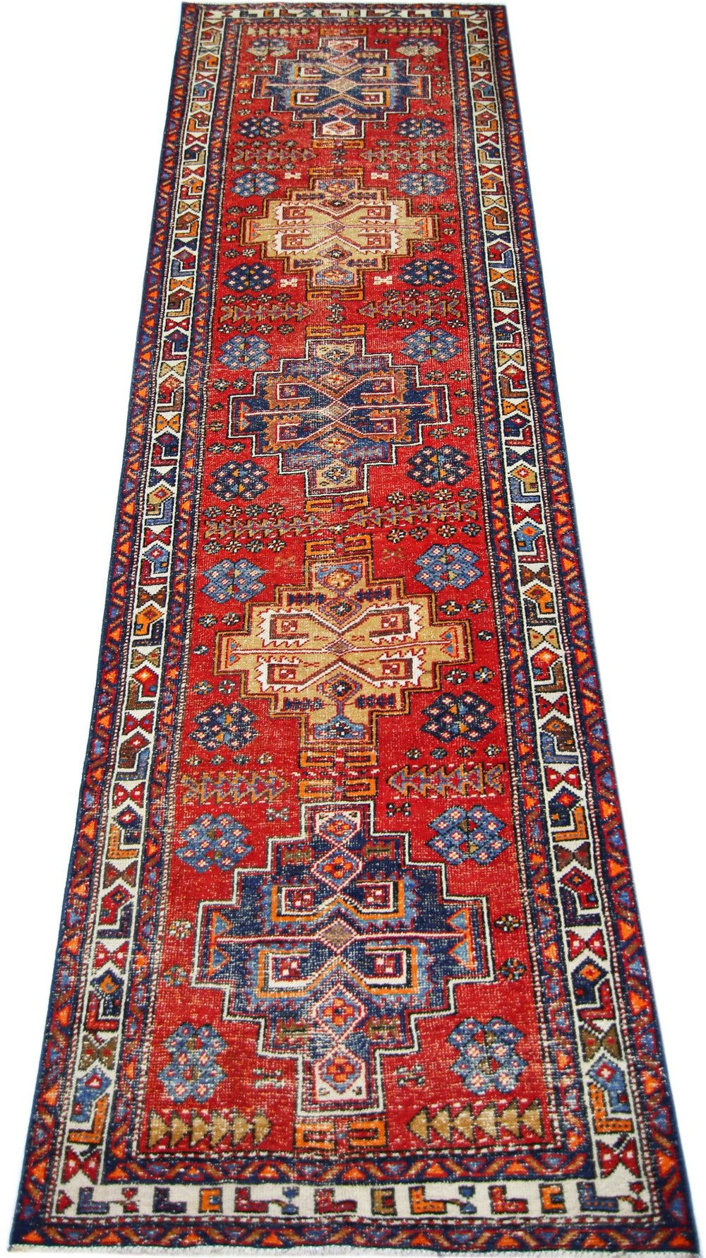 Vintage Persian Heriz Runner