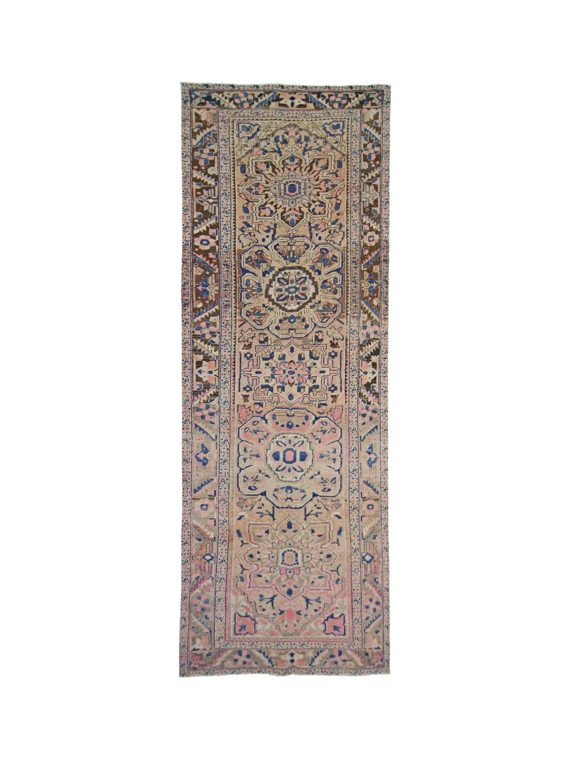Vintage Persian Heriz Runner