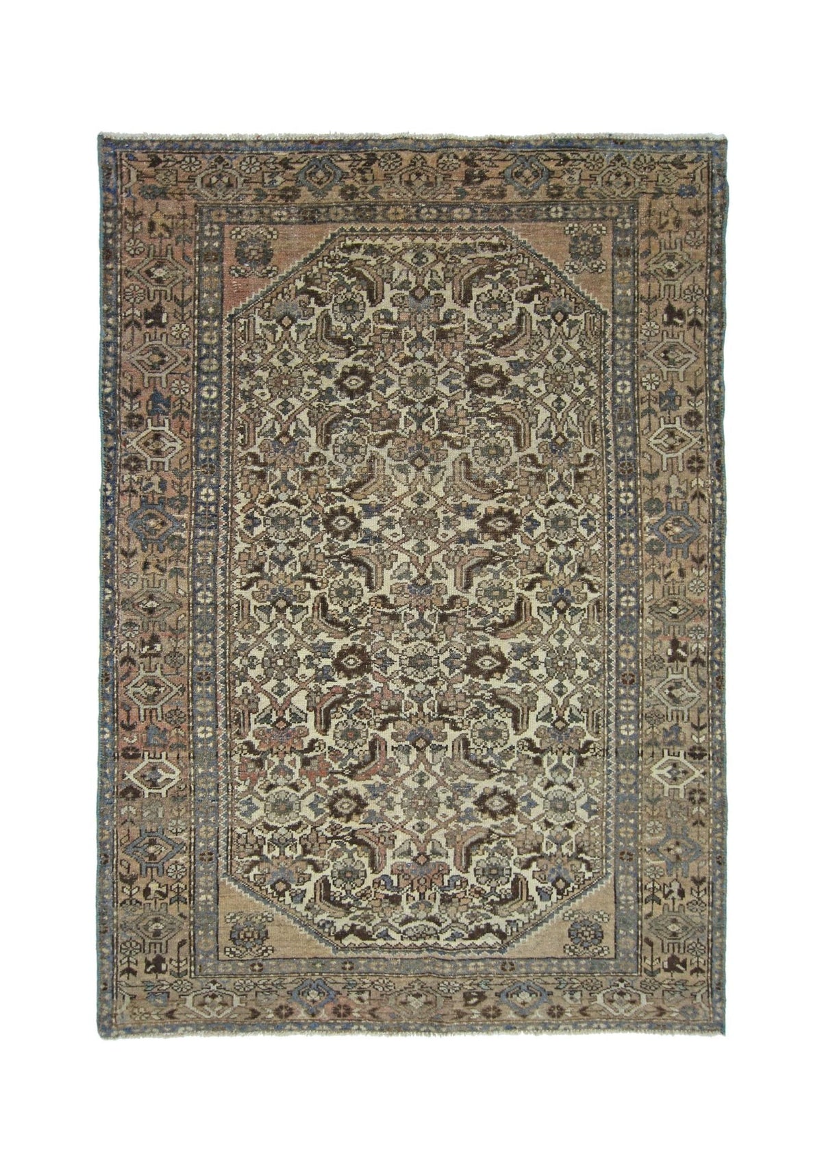 Vintage Persian Hossainabad Rug