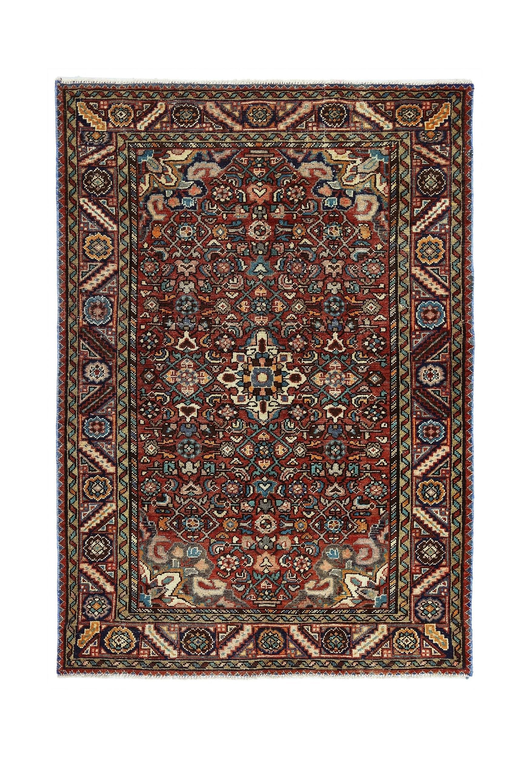 Vintage Persian Hossainabad Rug