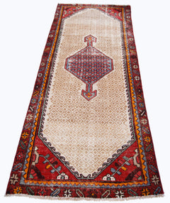 Handmade Vintage Persian Rug | 176 x 86 cm | 5'9"x 2'10" - Najaf Rugs & Textile