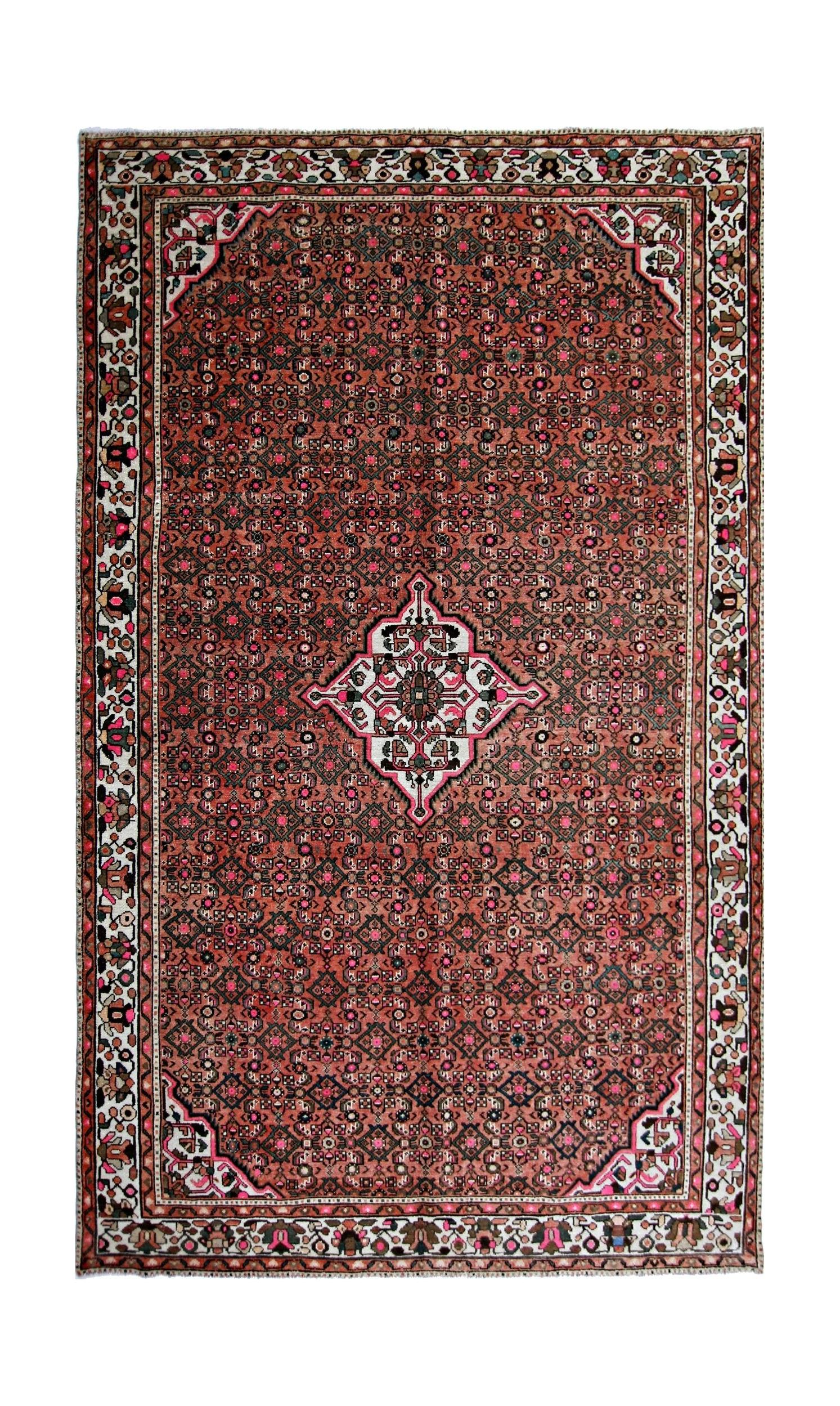 Vintage Persian Hossainabad Rug