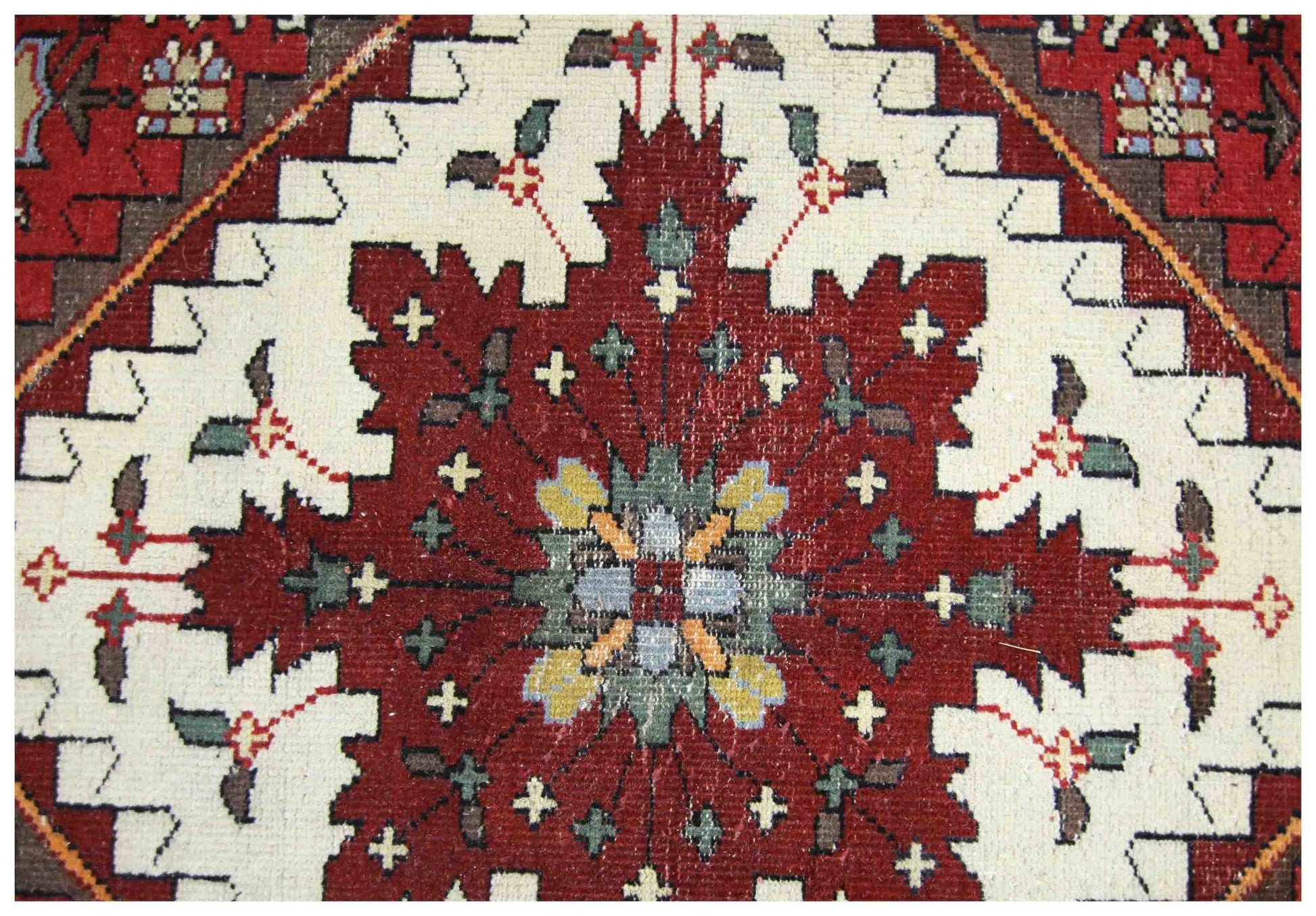 Handmade Vintage Persian Nahavand Rug | 333 x 240 cm | 10'11" x 7'10" - Najaf Rugs & Textile
