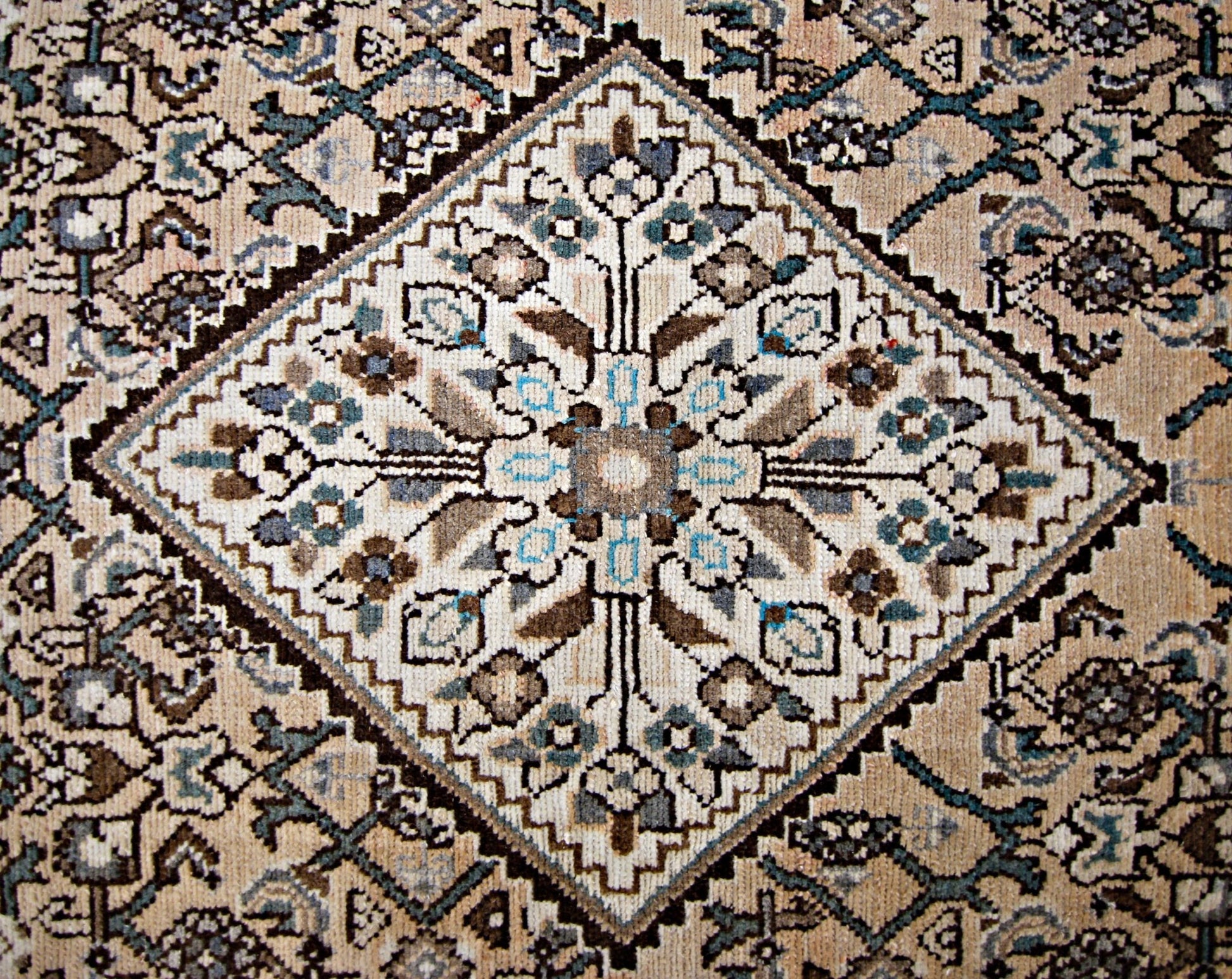 Handmade Vintage Persian Hallway Runner | 323 x 112 cm | 10'7" x 3'8" - Najaf Rugs & Textile