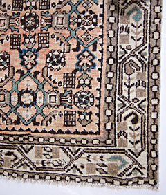 Handmade Vintage Persian Hallway Runner | 402 x 77 cm | 13'2" x 2'6" - Najaf Rugs & Textile