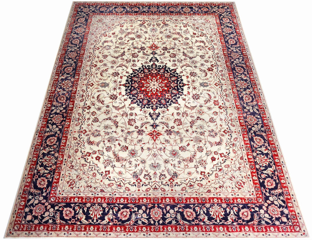 Vintage Persian Isfahan Rug