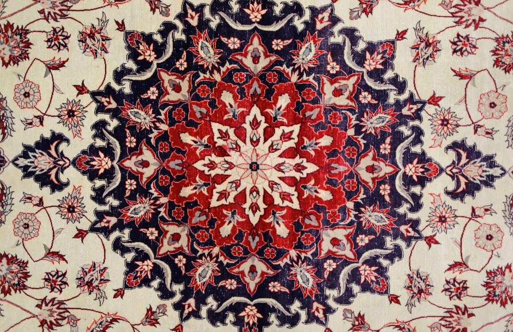 Vintage Persian Isfahan Rug