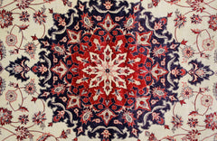 Handmade Vintage Traditional Pakistani Rug | 343 x 246 cm | 11'3" x 8'1" - Najaf Rugs & Textile