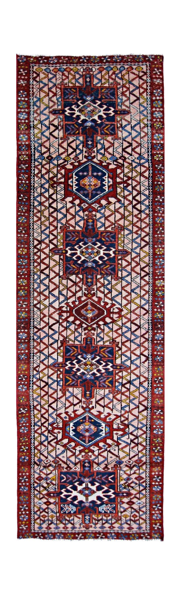 Vintage Persian Karaja Runner