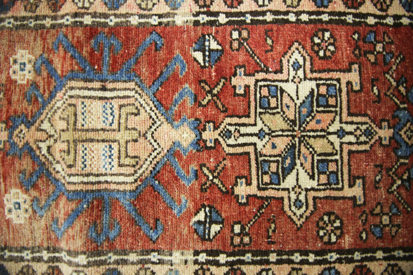 Handmade Vintage Persian Karaja Hallway Runner | 313 x 45 cm | 10'3" x 1'6" - Najaf Rugs & Textile
