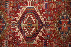 Handmade Vintage Persian Karaja Hallway Runner | 314 x 107 cm | 10'4" x 3'6" - Najaf Rugs & Textile
