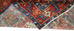 Handmade Vintage Persian Karaja Hallway Runner | 314 x 107 cm | 10'4" x 3'6" - Najaf Rugs & Textile