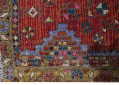 Handmade Vintage Persian Karaja Hallway Runner | 360 x 96 cm | 11'10" x 3'2" - Najaf Rugs & Textile
