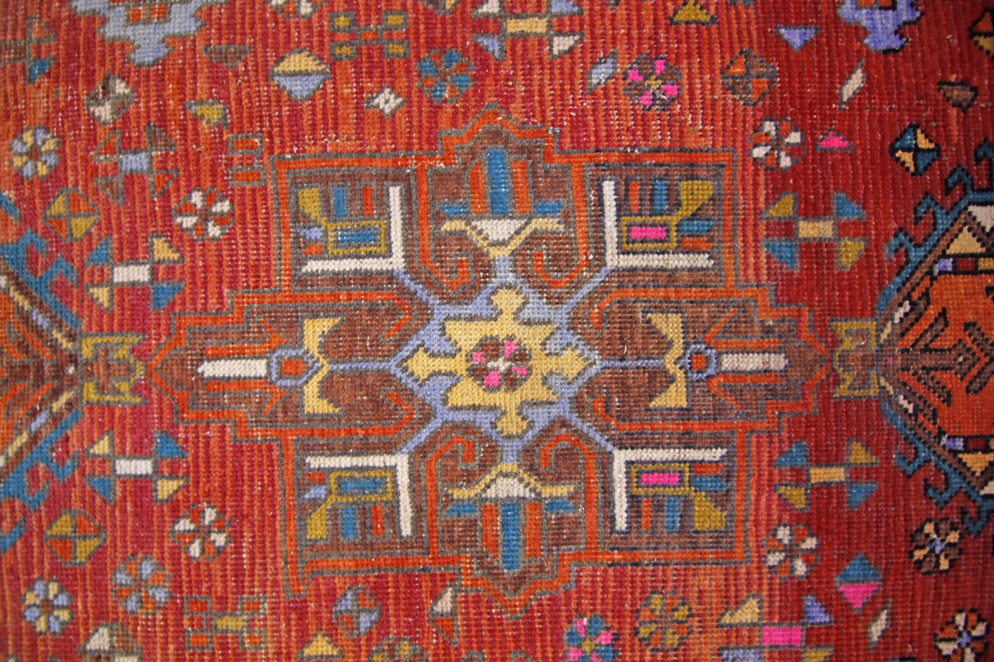 Handmade Vintage Persian Karaja Hallway Runner | 360 x 96 cm | 11'10" x 3'2" - Najaf Rugs & Textile