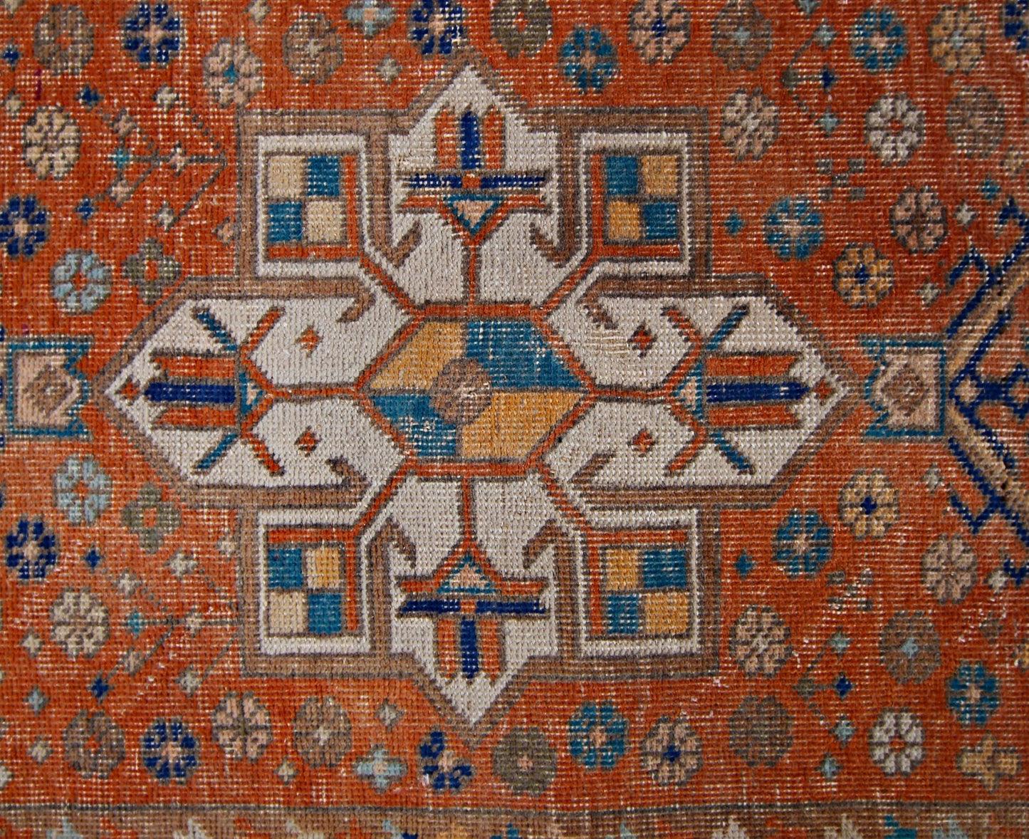 Handmade Vintage Persian Hallway Runner | 370 x 92 cm | 12'2" x 3' - Najaf Rugs & Textile