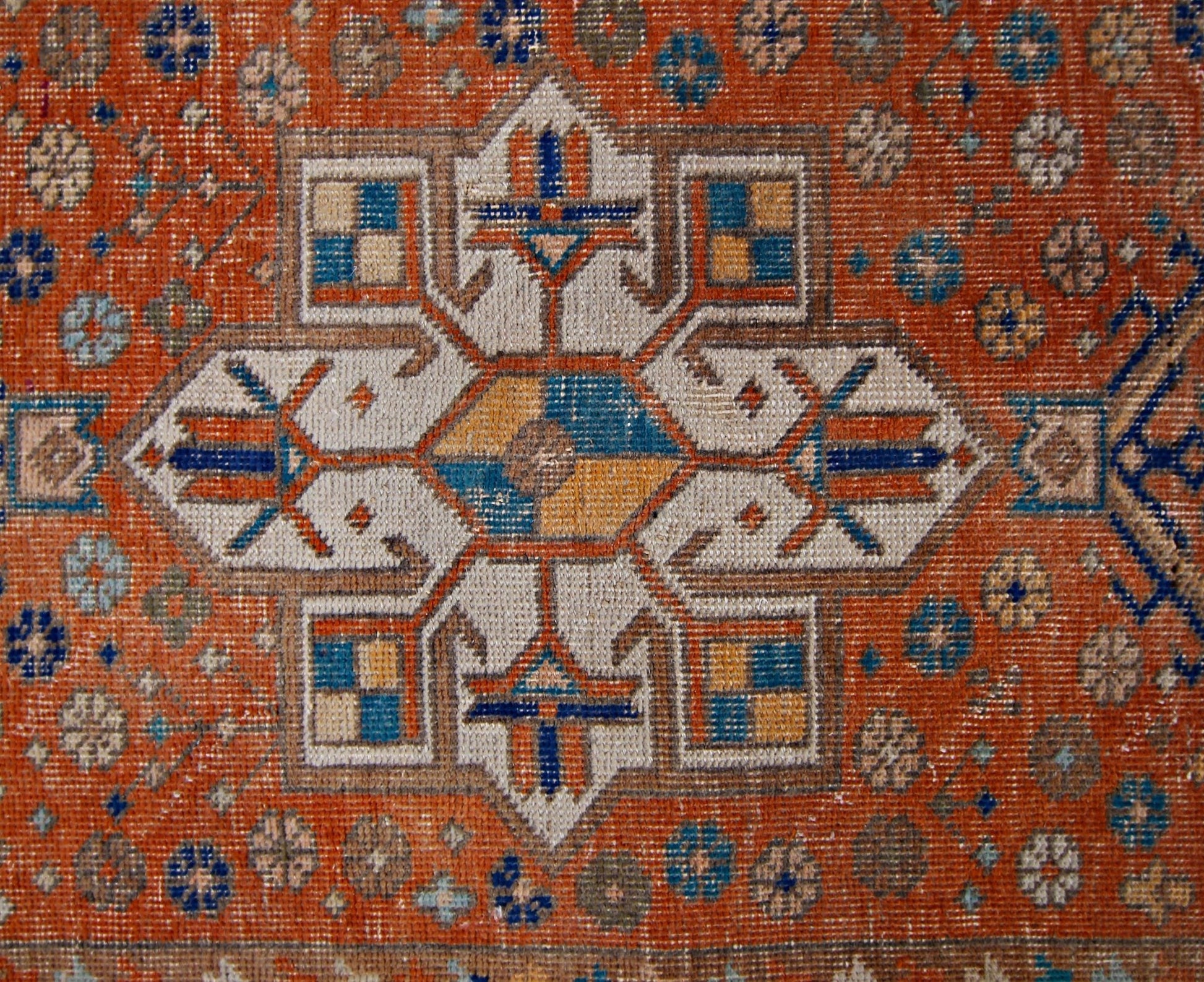 Handmade Vintage Persian Hallway Runner | 370 x 92 cm | 12'2" x 3' - Najaf Rugs & Textile