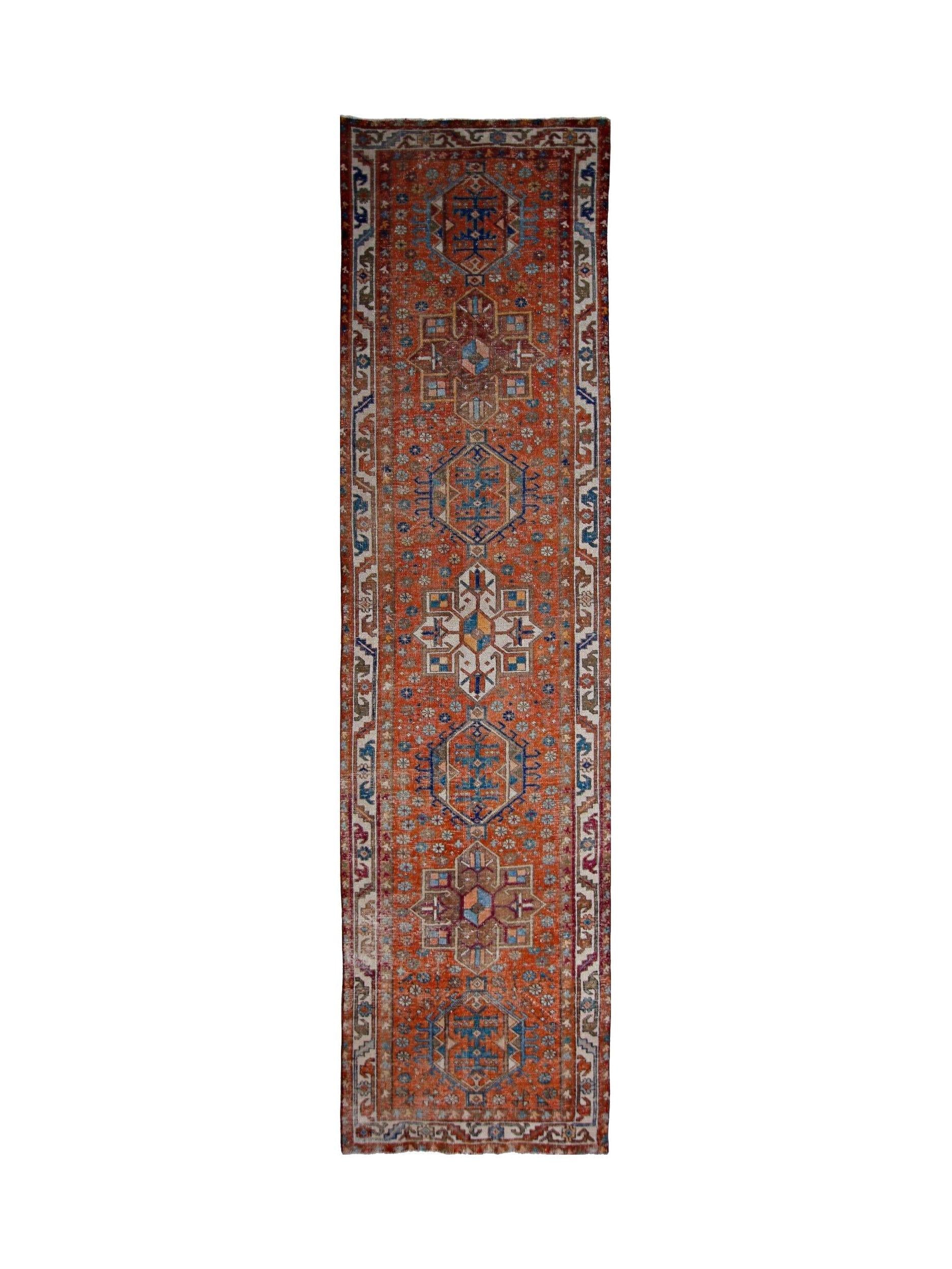 Vintage Persian Karaja Runner
