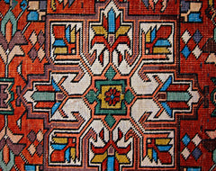 Handmade Vintage Persian Karaja Hallway Runner | 378 x 98 cm | 12'15" x 3'2" - Najaf Rugs & Textile