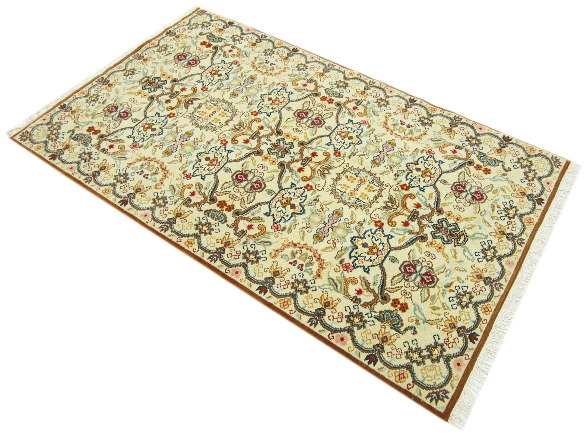 Handmade Vintage Persian Rug | 154 x 88 cm | 5'1" x 2'11" - Najaf Rugs & Textile