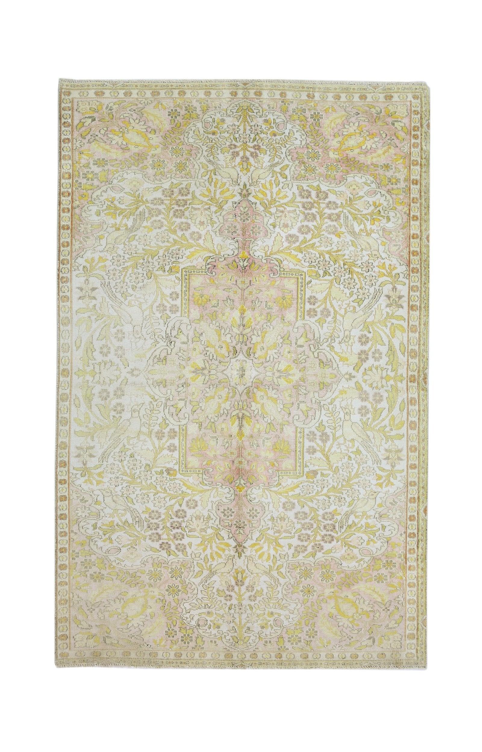 Vintage Persian Kashan Rug