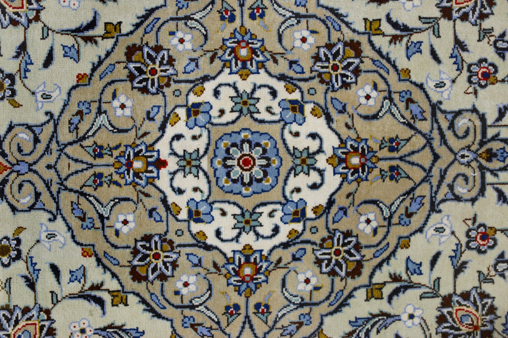 Vintage Persian Kashan Rug