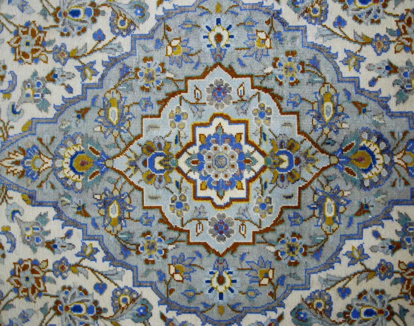 Handwoven Vintage Persian Kashan Rug | 310 x 209 cm | 10'2" x 6'10" - Najaf Rugs & Textile