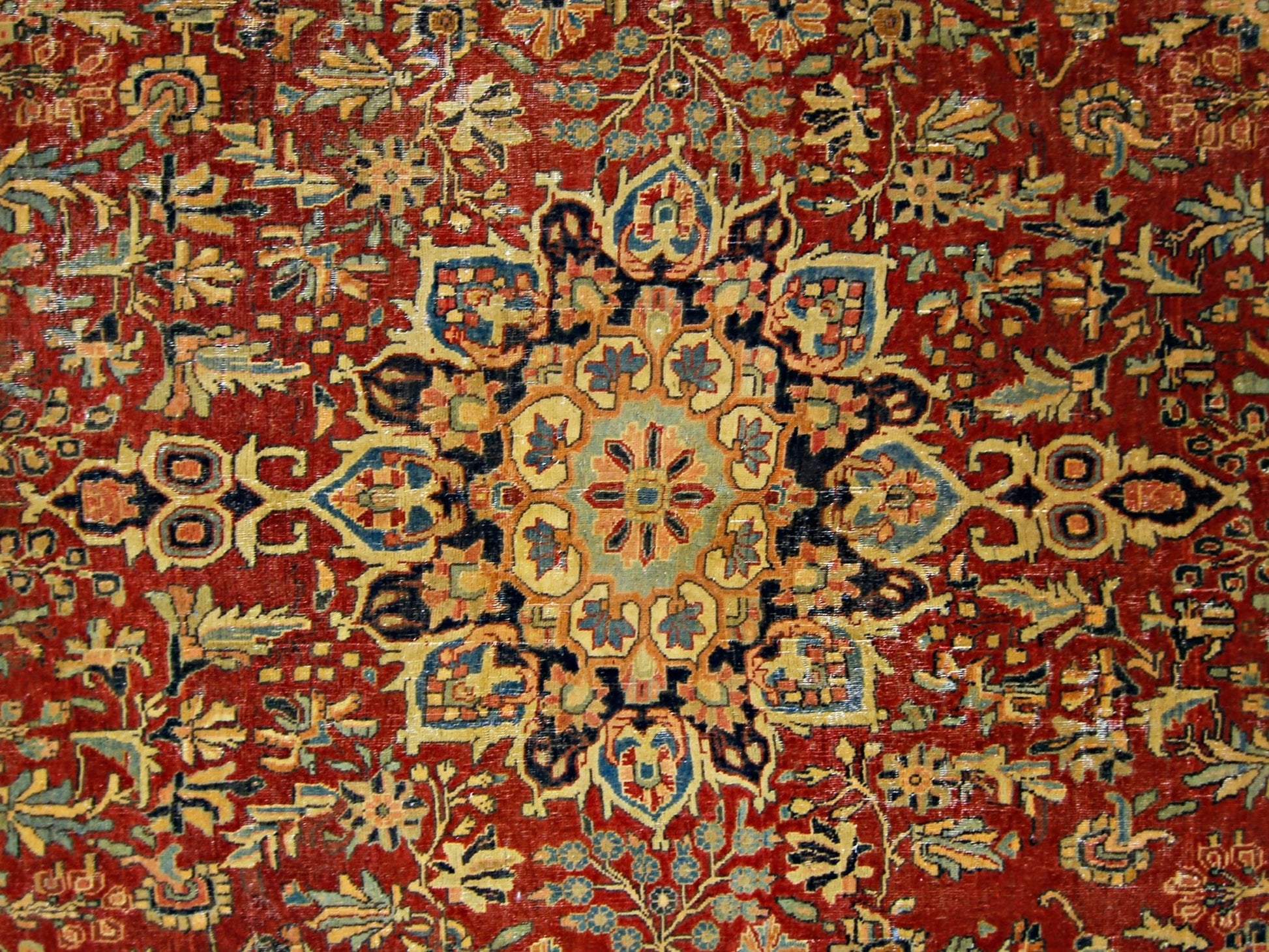 Handmade Vintage Persian Kashan Rug | 319 x 209 cm | 10'6" x 6'10" - Najaf Rugs & Textile