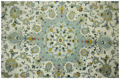 Handmade Vintage Persian Kashan Rug | 329 x 218 cm | 10'10" x 7'2" - Najaf Rugs & Textile
