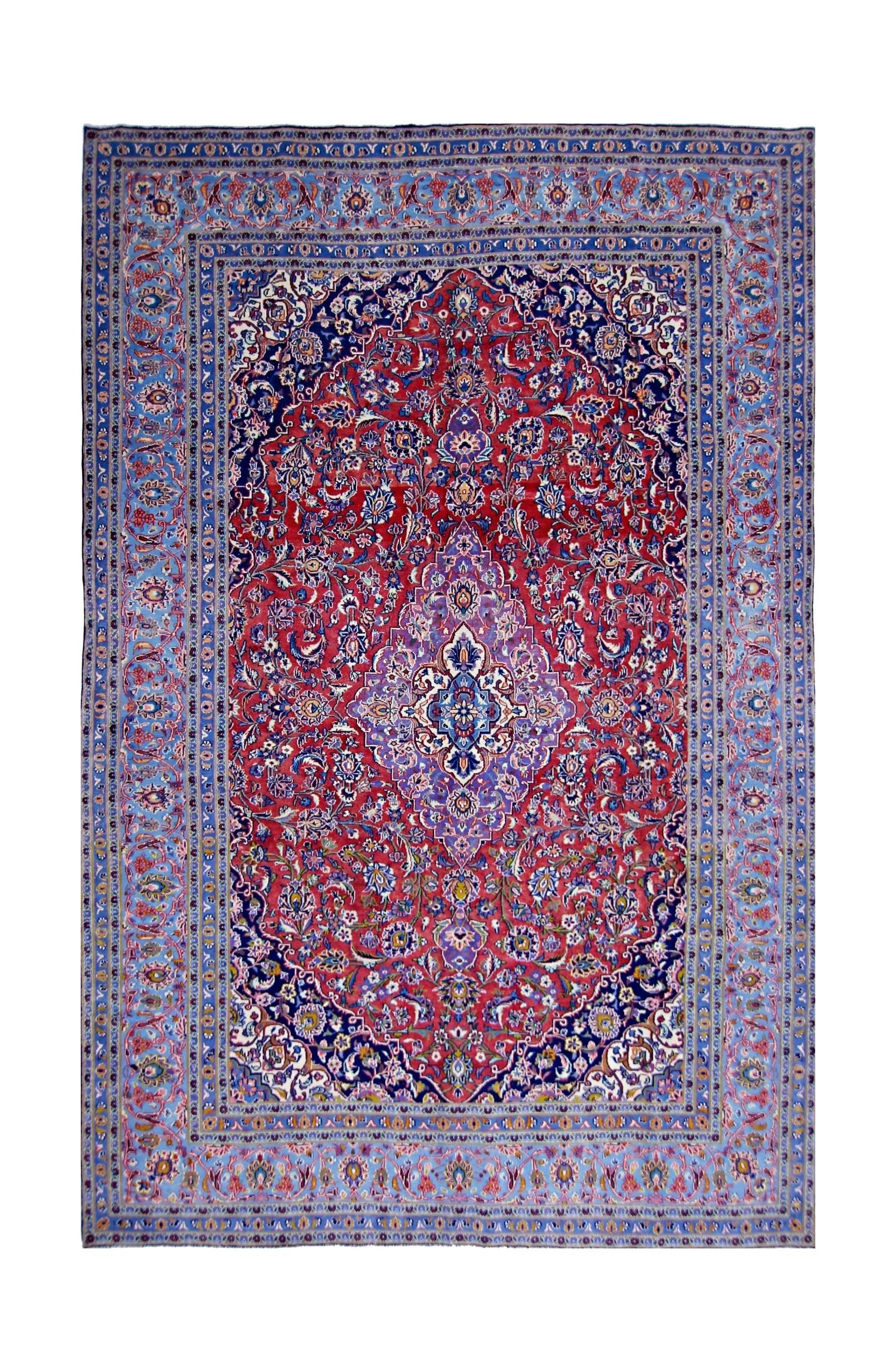 Vintage Persian Kashan Rug