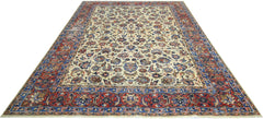 Handmade Vintage Persian Kashan Rug | 346 x 245 cm | 11'4" x 8' - Najaf Rugs & Textile