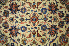 Handmade Vintage Persian Kashan Rug | 346 x 245 cm | 11'4" x 8' - Najaf Rugs & Textile