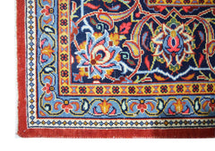 Handmade Vintage Persian Kashan Rug | 363 x 240 cm | 11'11" x 7'10" - Najaf Rugs & Textile