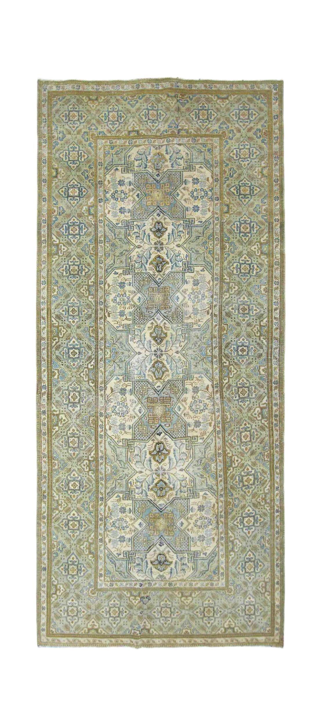 Vintage Persian Kashan Runner