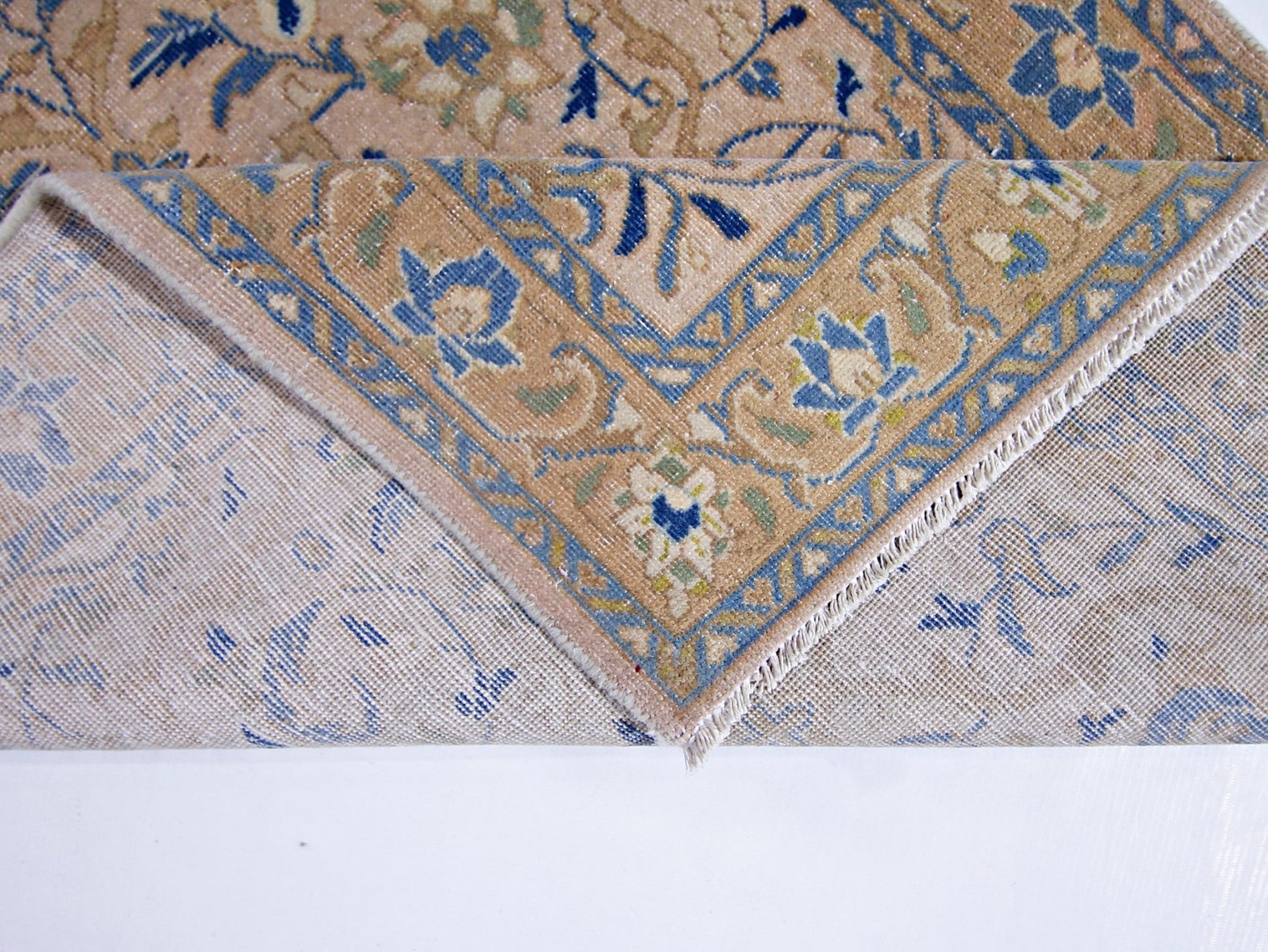 Handmade Vintage Persian Hallway Runner | 259 x 85 cm | 8'6" x 2'9" - Najaf Rugs & Textile