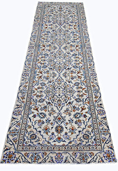 Handmade Vintage Persian Kashan Hallway Runner | 283 x 83 cm | 9'3" x 2'9" - Najaf Rugs & Textile