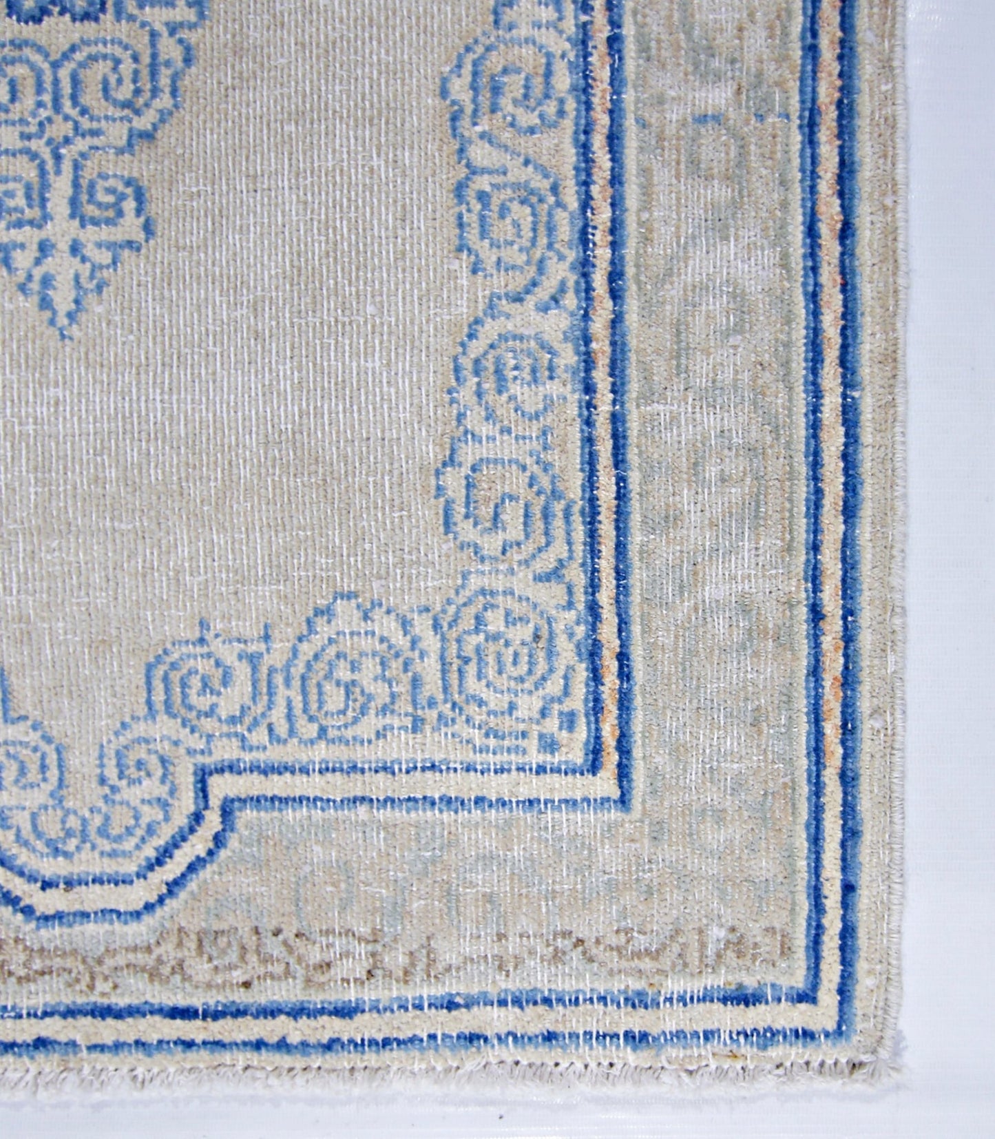 Handmade Vintage Persian Kerman Rug | 110 x 57 cm | 3'7" x 1'10" - Najaf Rugs & Textile
