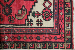 Handmade Vintage Persian Kerman Rug | 114 x 67 cm | 3'9" x 2'2" - Najaf Rugs & Textile
