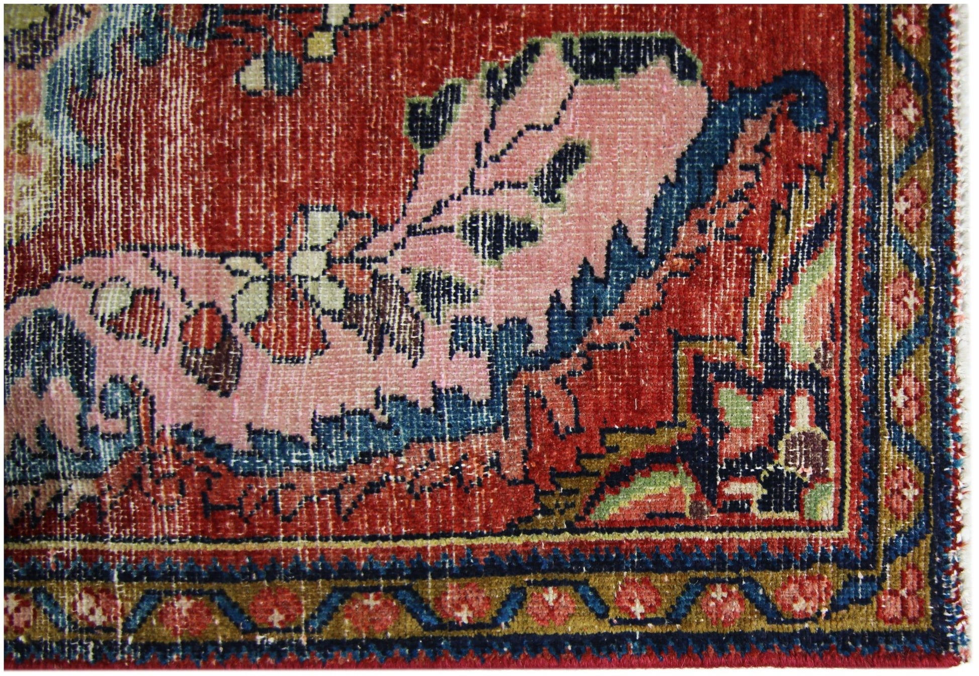 Handmade Vintage Persian Kerman Rug | 124 x 63 cm | 4'1" x 2'1" - Najaf Rugs & Textile